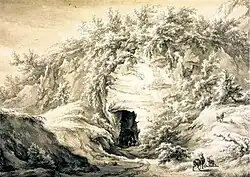 Ingang mergelgrot Sint-Pietersberg, 1786