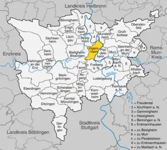 Kaart van Ingersheim