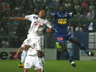 Tijdens de wedstrijd FC Zürich - FC Luzern (rechts)