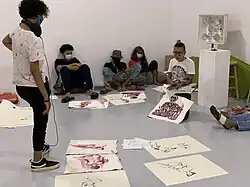 Johanna Franco Zapata geeft les aan studenten