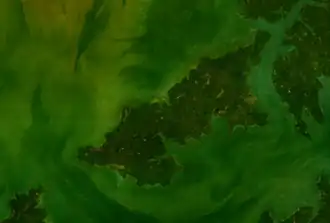 Luchtfoto van Bolama