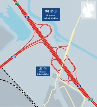 Dreieck Bremen-Industriehäfen