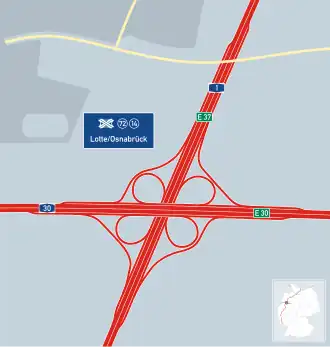 Kreuz Lotte/Osnabrück