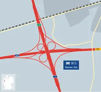 Kreuz Münster-Süd