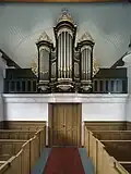 Zicht op het kerkorgel (foto uit 2007)