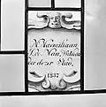 cartouche met de naam van wethouder mr. M.J. de Man (1838)