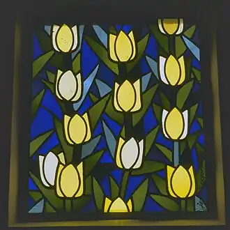 Detail voorkant omslag: raam van Jentsje Popma.