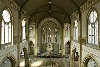 Interieur tijdens de verbouwing in 2006