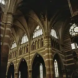 Noordgevel en gewelven van het schip