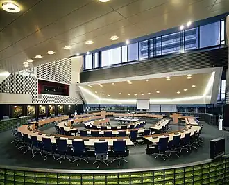 Overzicht van de statenzaal