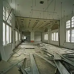 Interieur van een van de ruimten tijdens de verbouwing tot appartementen (2006)