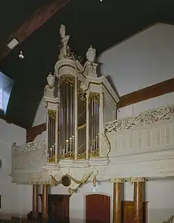 Strümphler-orgel uit 1803 in de Geertekerk te Utrecht, in 1956 overgebracht vanuit de Doopsgezinde kerk in De Rijp