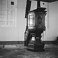 Interieur Lutherse kerk, preekstoel. Foto Coenraad Liebrecht Temminck Groll (1967)