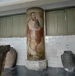 Zuil met schildering (Fries Museum)