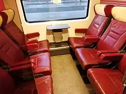 Interieur cabine 1e klas ICRm