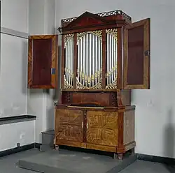 Kabinetorgel, geopend