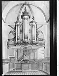 Interieur met orgel, J. v. Galen 1779.
