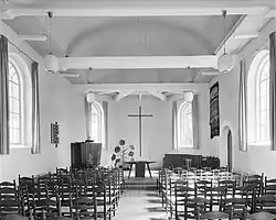 interieur met preekstoel