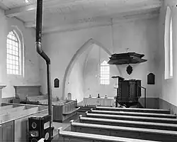 Interieur naar het oosten tussen 1948 en de restauratie (1970)