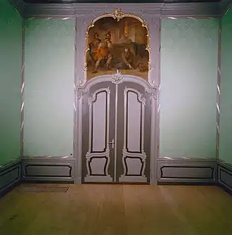 Schildering in de voorkamer, voorstelling: De Wiskunde