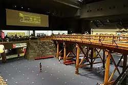 Replica van de brug in het Edo-Tokyomuseum