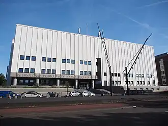 Het gebouw van het IISG aan de Cruquiusweg te Amsterdam (2016)