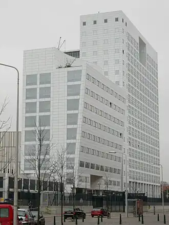 Een gebouw van het Internationaal Gerechtshof.
