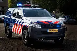 Volkswagen Amarok van de Koninklijke Marechaussee