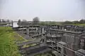 Tussenstelling Spijksche Veld: Inundatiesluis / Uitwateringssluis (Dalemse Sluis)