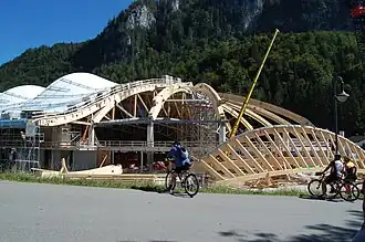 Max Aicher Arena in aanbouw in september 2010