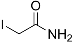 Structuurformule van joodaceetamide