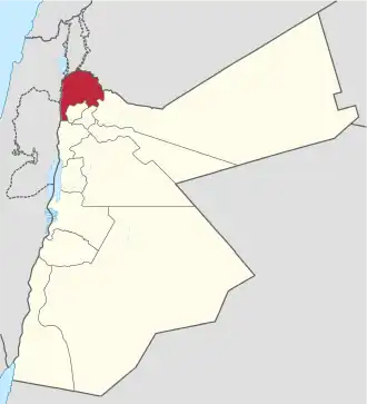 Kaart van Irbid إربد