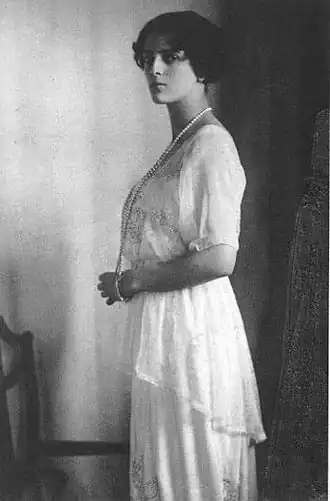 Prinses Irina Aleksandrovna Romanova in 1913