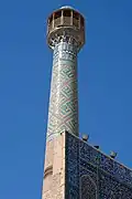 Minaret van de Vrijdagmoskee van Isfahan in Isfahan, Iran.