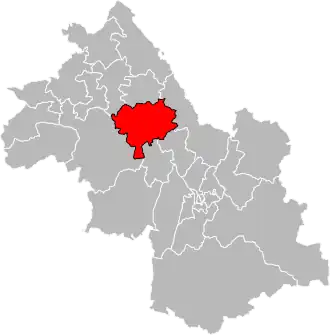 Locatie van het kanton