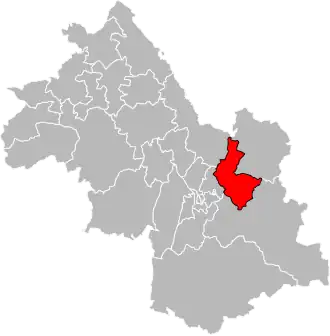 Locatie van het kanton