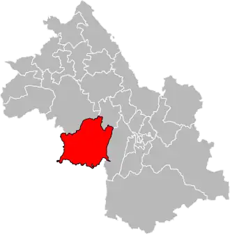 Locatie van het kanton