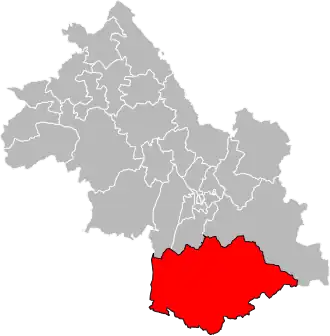 Locatie van het kanton