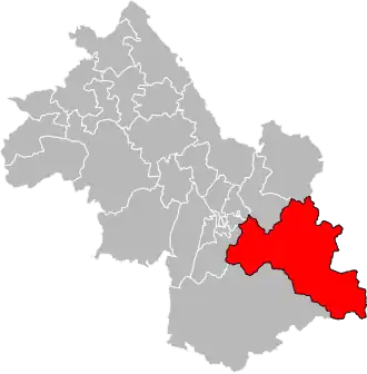 Locatie van het kanton