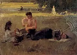 In het Bois de Boulogne, ca. 1905