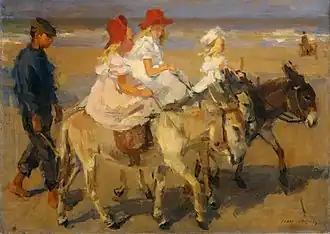 Ezeltje rijden langs het strand, olieverf op doek, 51 × 70&nbsp;cm, Rijksmuseum Amsterdam ca. 1898-1900