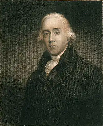 Portret van Nicholas Pocock (ca.1811-1830), gravure door Edward Scriven National Maritime Museum