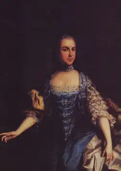 Portret van prinses Isabella van Parma door een onbekende kunstenaar in 1760.