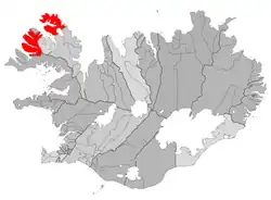 Ligging van Ísafjarðarbær