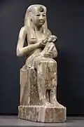 Isis voedt haar zoon Horus, 664 - 332 voor Chr. (Louvre, Parijs)