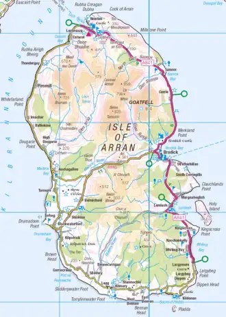 Kaart van Arran