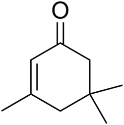 Structuurformule van isoforon