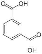 Structuurformule van isoftaalzuur