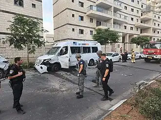Schade in Asjkelon door een raket van de Jihad