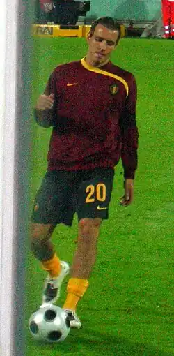 Mark De Man voor de interland Italië - België (2008).